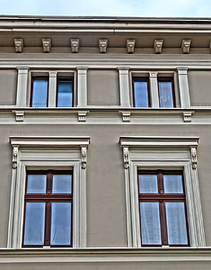 Bydgoszcz, Windows, fachada, edifício, arquitetura, exterior, Polônia