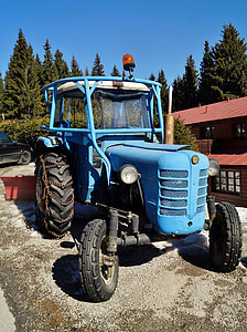 traktor, Zetor, Oldtimer, gamle, arbeid, hjul