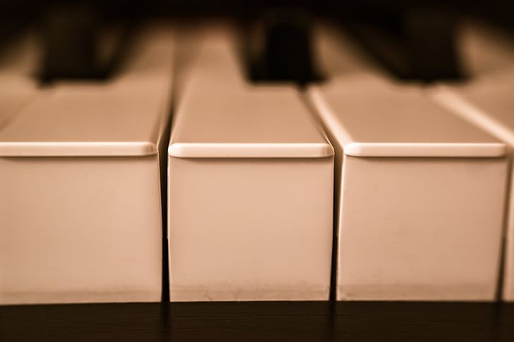 Klavier, Schlüssel, Klaviertasten, Klavier-Tastatur, Musik, Instrument, Musikinstrument