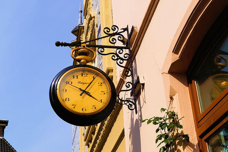 clock, wall clock, clock face, digits, tradition, mechanics, time of