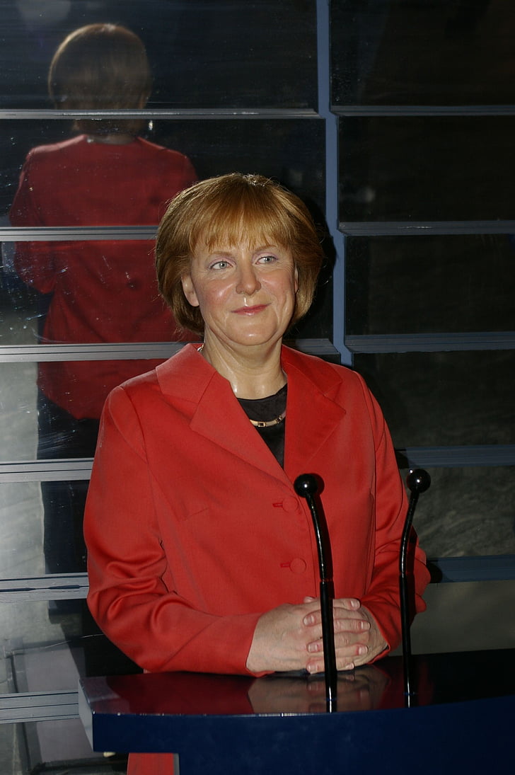 voksfigur, Merkel, Berlin, kvinder, én person, folk, kaukasisk etnicitet