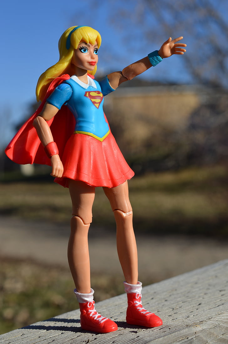 supergirl, superhero, action figure, power, female, strength, strong
