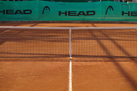 tennis, clay, clay court, tennis court, outdoor, court, net