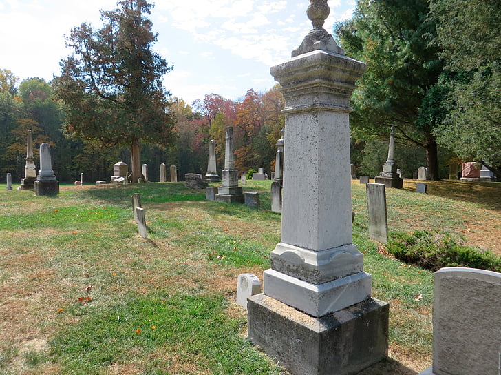 grav, alvorlig yard, tunet, kirkegården, kirkegården, Halloween, stein