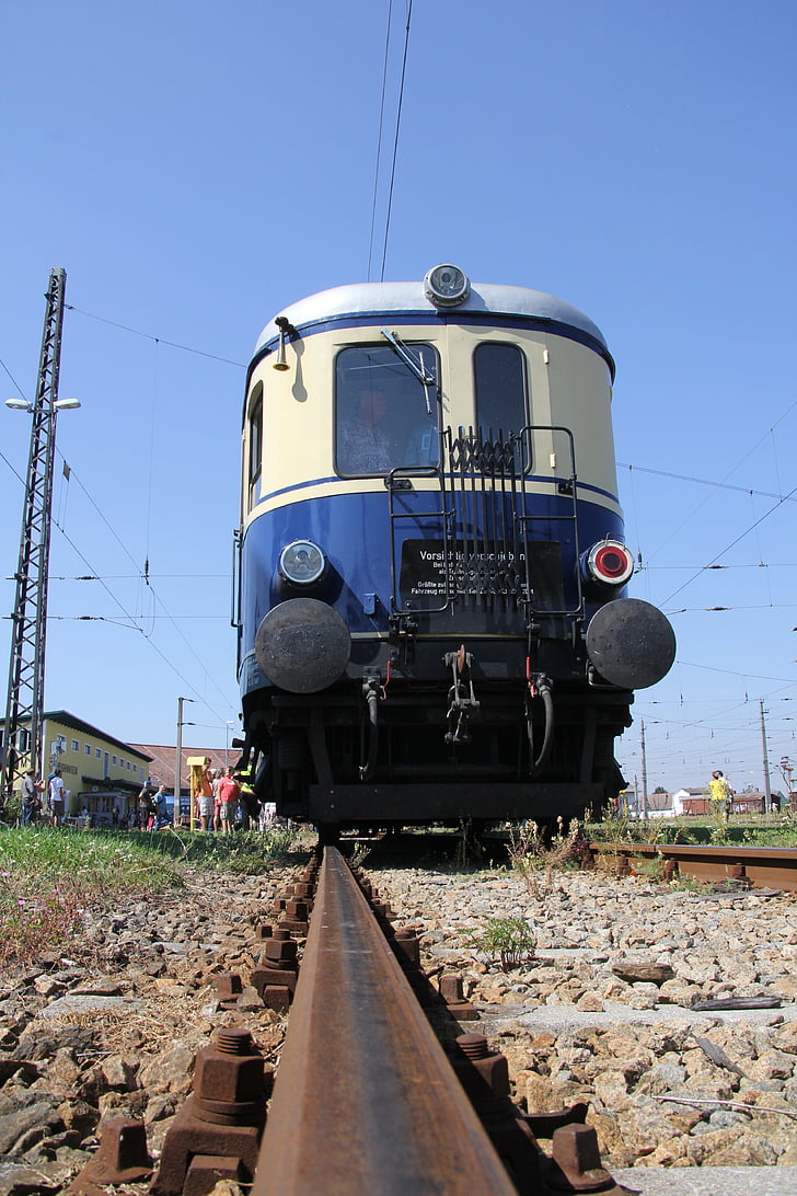 Diesel motorrijtuig, 5042, spoorweg museum sigmund herberg, trein, openbare vervoermiddelen, speciale trein, nostalgie
