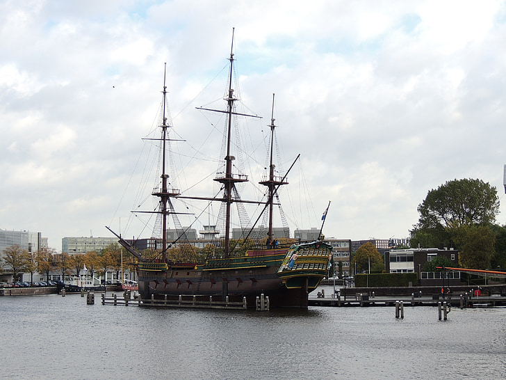 Amsterdam, čamce, WA, vode, Nizozemska