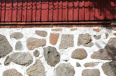 Gråsten, articulations, lambris bois, mur, Grange
