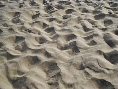 dune di sabbia del mare del Nord, Duna, Danimarca, dai disegni di vento, sabbia, mare del Nord, sabbia