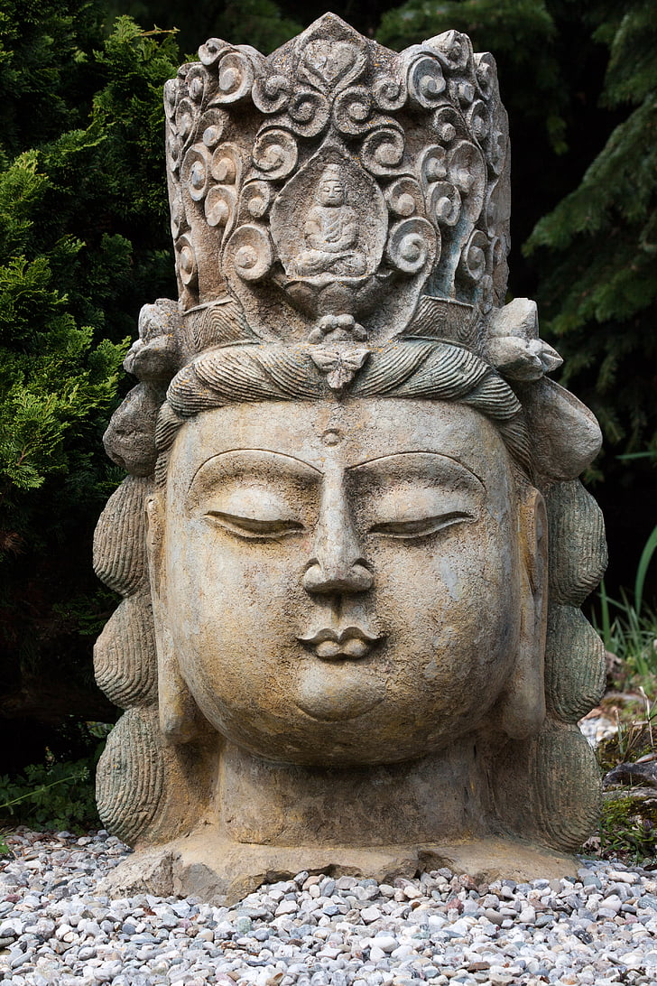 Art, Àsia, Buda, escultura, figura, deïtat, estàtua