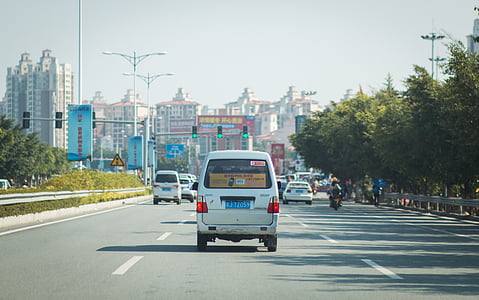 autoestrada, automotivo, cidade, estrada, China, Kaiping