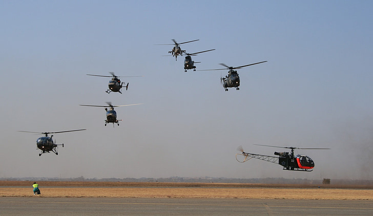 helikoptrar, Aerial display, Aviation, flygande skicklighet, rotorer, luftburna, stoft