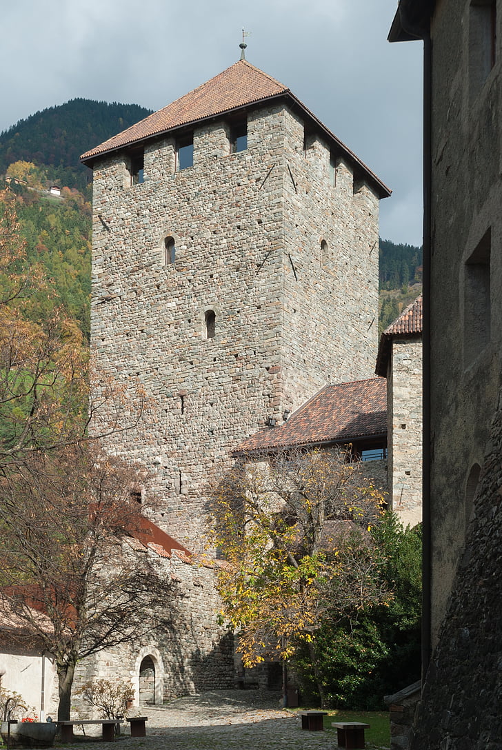 Tirol, Castle, Tirol, Meran, Olaszország, Landmark, régi