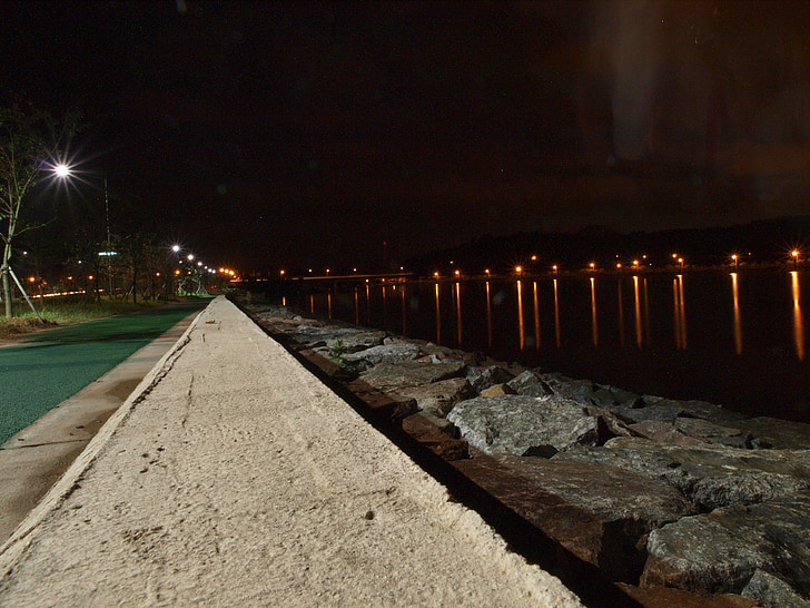 night view, background, outdoor, night