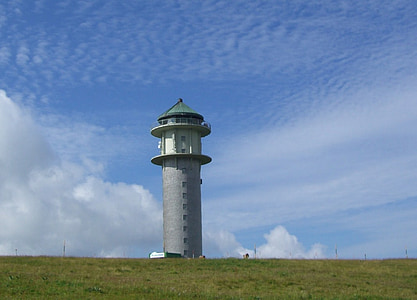 Feldberg, stolp, polje hill tower, Black forest, oblaki, nebo, modra