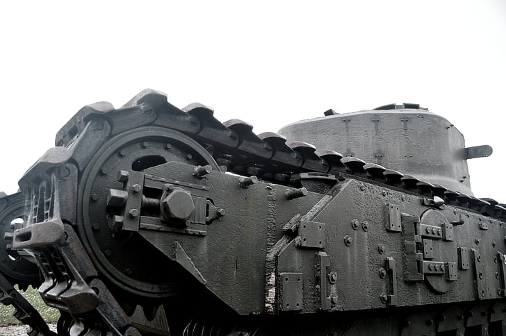 carbón de leña, tanque, antiguo, segunda guerra mundial, Batalla, ex, Normandía