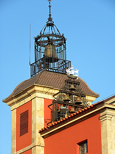 钟楼, 市政厅, 运动, 塔, 城市, avilés