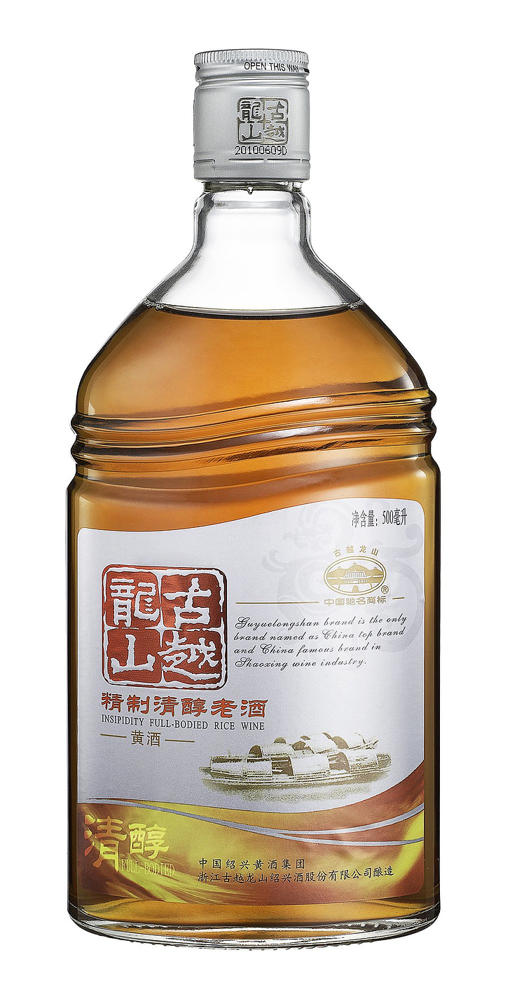 yue GU long shan, Shot drink, bottiglia