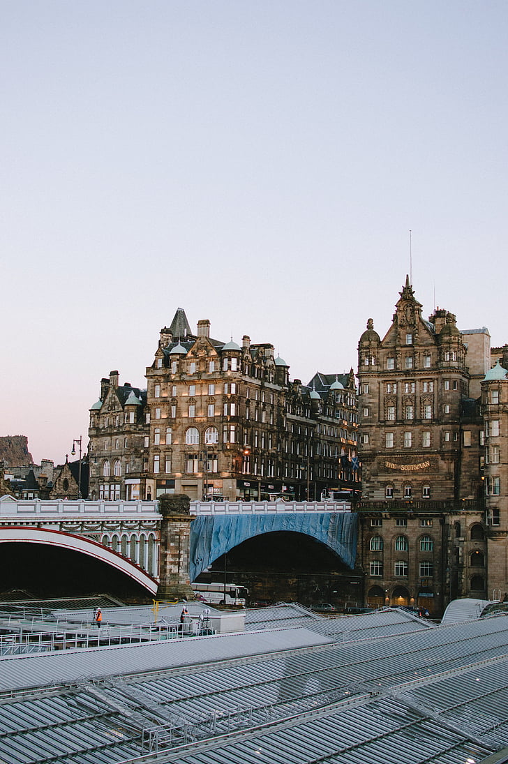 Põhja, Bridge, Ehitus, katusel, Edinburgh, Põhja bridge, arhitektuur