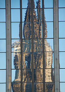 Cologne, Kastil Cologne, mirroring, Dom, Landmark