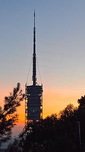 Telecom, toren, Collserola, Barcelona, Spanje