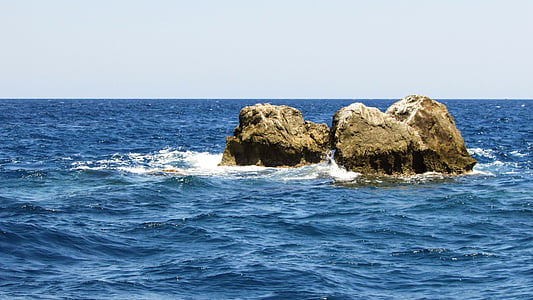 希腊, 斯亚索斯, 礁, 岩石, 海, 岛屿, 自然