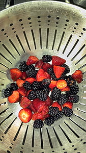 petits fruits, fruits, moisson, alimentaire, fraîcheur, fraise, rouge