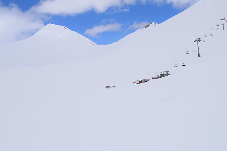 góry, śnieg, zimowe, Natura, dla narciarzy