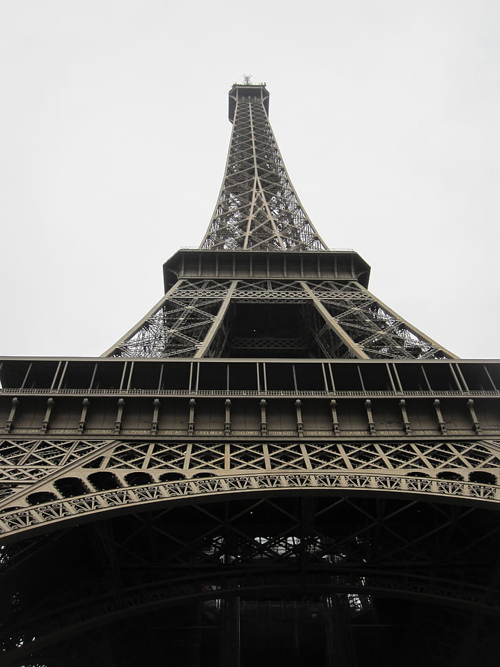 eiffel tower, architecture, paris, france, landmark