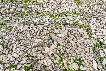 pavement, soil, stones, medieval, backgrounds, nature, pattern