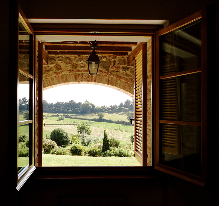 Fenster, Blick, Toskana