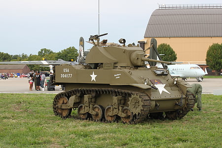 Tank, M3, Licht, Krieg, militärische, amerikanische, gepanzert