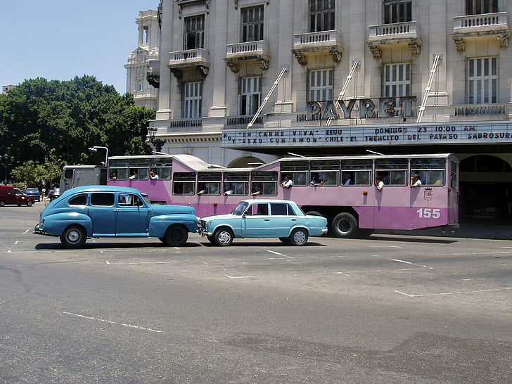 Куба, транспортное средство, Авто, Автомобильные, Олдтаймер, ретро, Классик