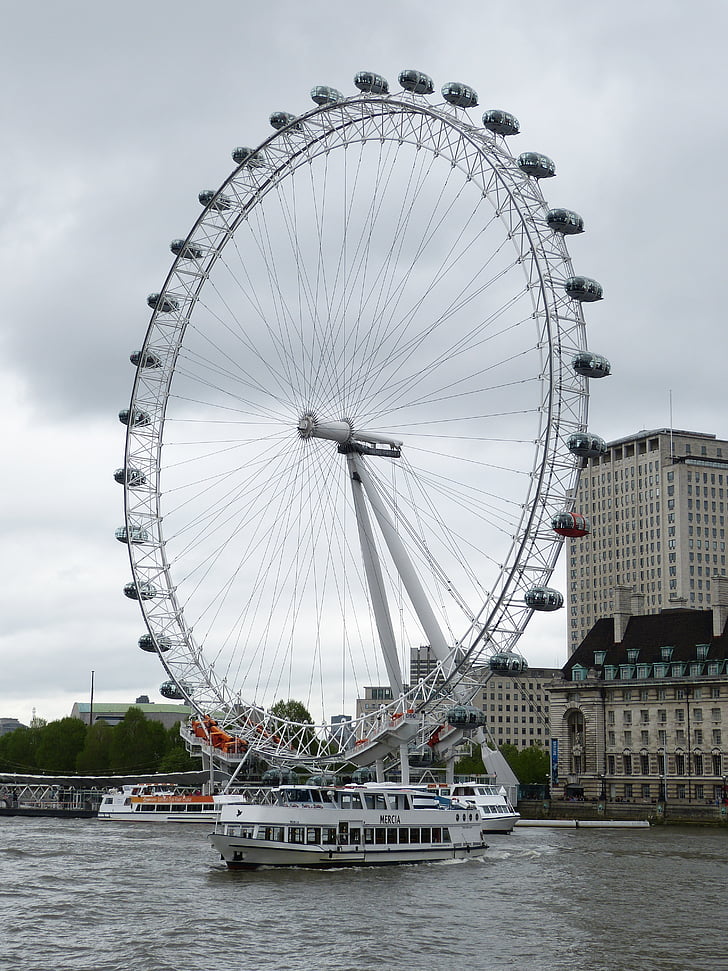 London, Storbritannien, England, historisk set, kapital, Themsen, floden