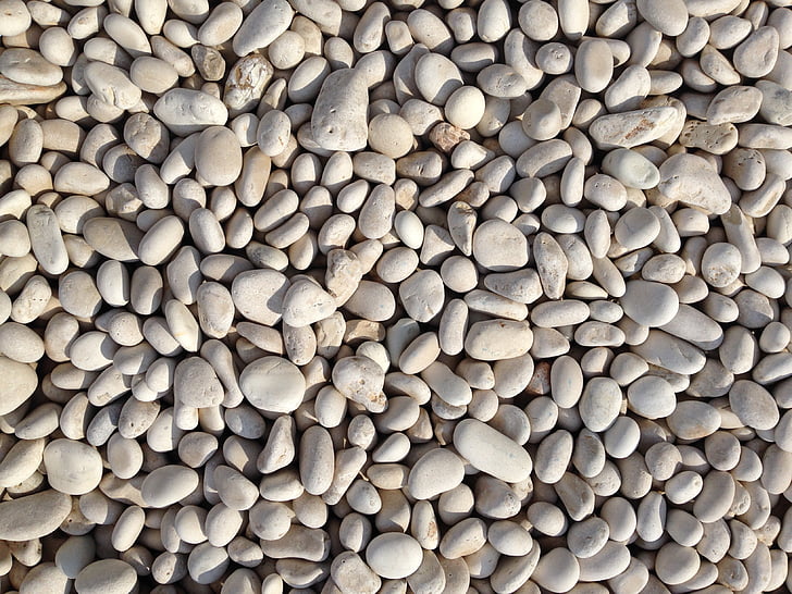pebbles, white, texture, color, beach, stone, natural