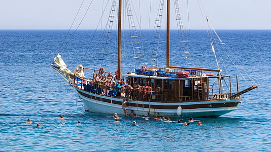 cyprus, cruise boat, vacation, holidays, summer, sea, leisure