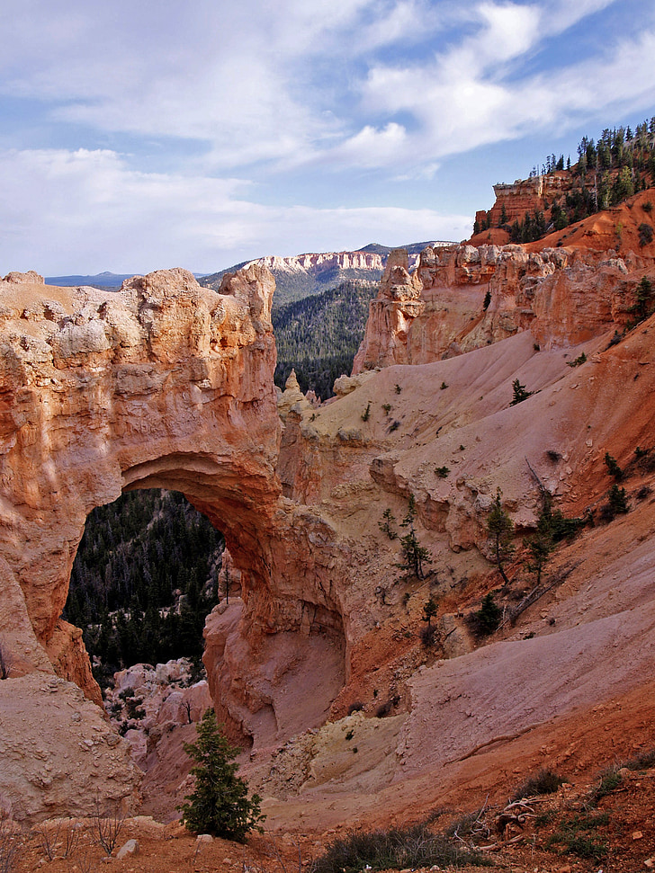 doğal köprü, Bryce canyon, Utah, ABD, manzara, kayalar, doğa