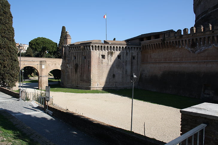rome, castle, court