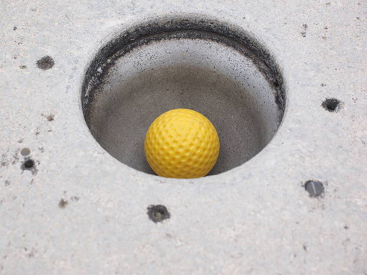otwór, Piłka, mini golf piłka, wprowadzenie, Target koło, przewodnik piłkę, miniaturowy golf