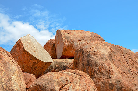 Setan kelereng, karlu karlu, batu, batu, Australia, Boulder, pedalaman