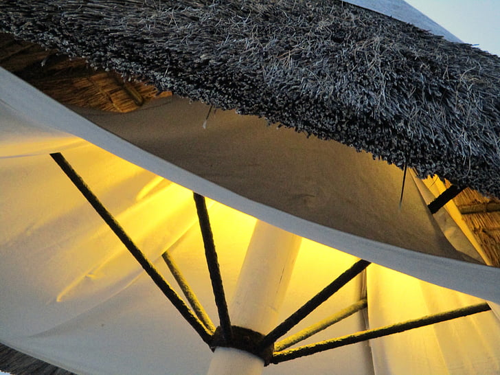parasol, terrasse, ferie, sommer, Spanien, Lounge, refleksion
