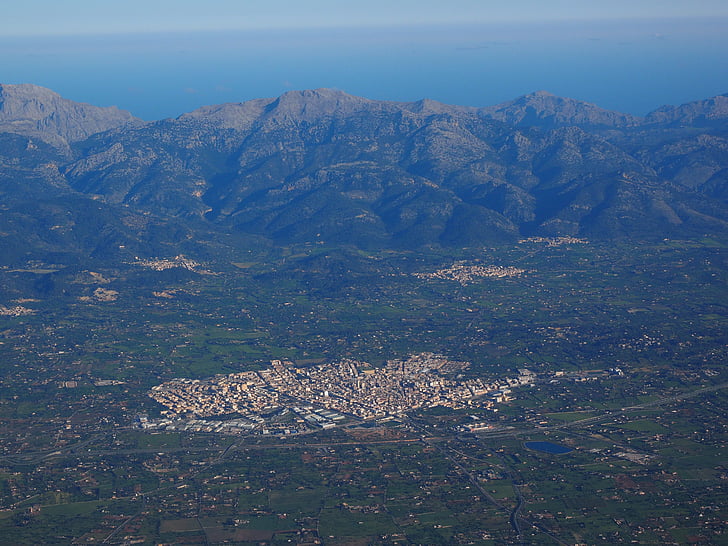 Mallorca, fotografije iz zraka, krajolik, planine, Serra de tramuntana, planinski lanac, Tramuntana