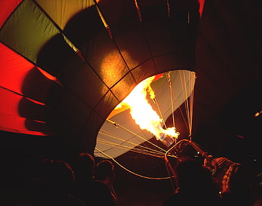 balón, Dawn, oheň, teplovzdušný balón, plameň, teplo - teplotu, napaľovanie