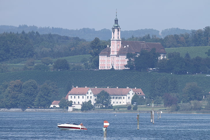 Birnau, бароковата църква, Боденското езеро, Германия, Църква, Барок, кула