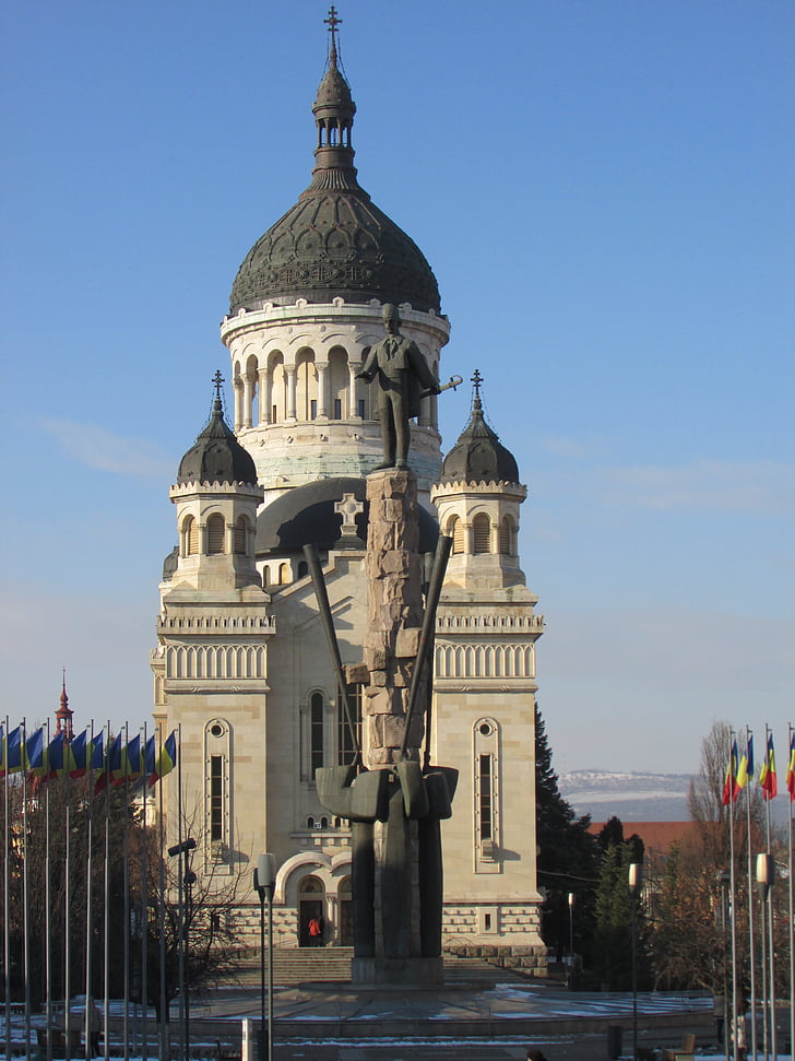 kyrkan, ortodoxa, Cluj-Napoca, Domkyrkan, Transsylvanien, Abraham iancu, Rumänien