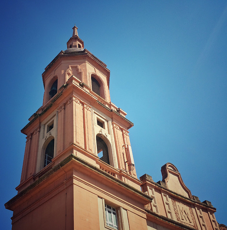 baznīca, zvanu tornis, Barakaldo, arhitektūra, Euskadi