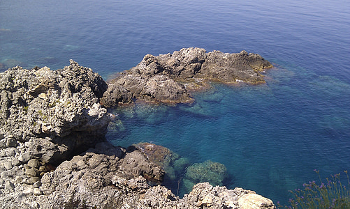 Calabria, bagnara calabra, saule, jūra, svētku dienas, brīvdiena, klints