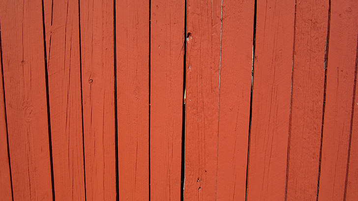 clôture, en bois, rouge, couleur orange, mur, la structure de, bois - matériau
