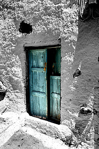 πόρτα, Πιερ, πρώην, βεράντα, ερείπια
