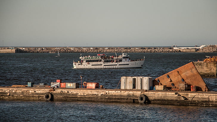 båt, Mar del plata, port