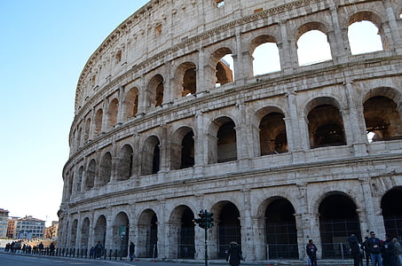 Roma, Italia, luoghi d'interesse, Colosseo, Teatro, Romani